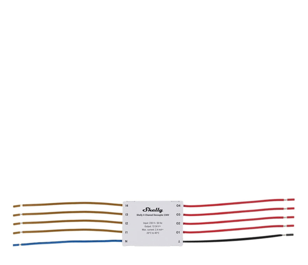 Shelly Odsprzęgacz 4-kanałowy Decoupler 230V - 1490046 - zdjęcie